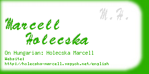 marcell holecska business card